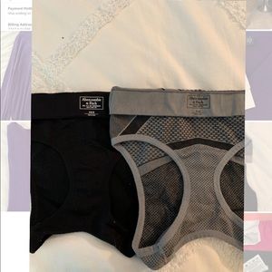 Abercrombie high neck sports bras. Lot of 2